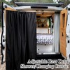 Fanfanwin 7x6 ft Black Large Car Curtains Camper Van Rear