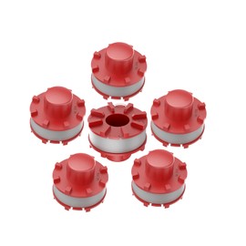 Evenlinkics 3405096 Fadenspulen，für einhell rasentrimmer faden，Kompatibel mit einhell rasentrimmer AGILLO 36/255 BL viele weitere Modelle，für einhell rasentrimmer ersatzteile.(6 spulen)