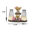 Ebros Hot & Spicy Pink Girl Chihuahua Glass Salt Pepper