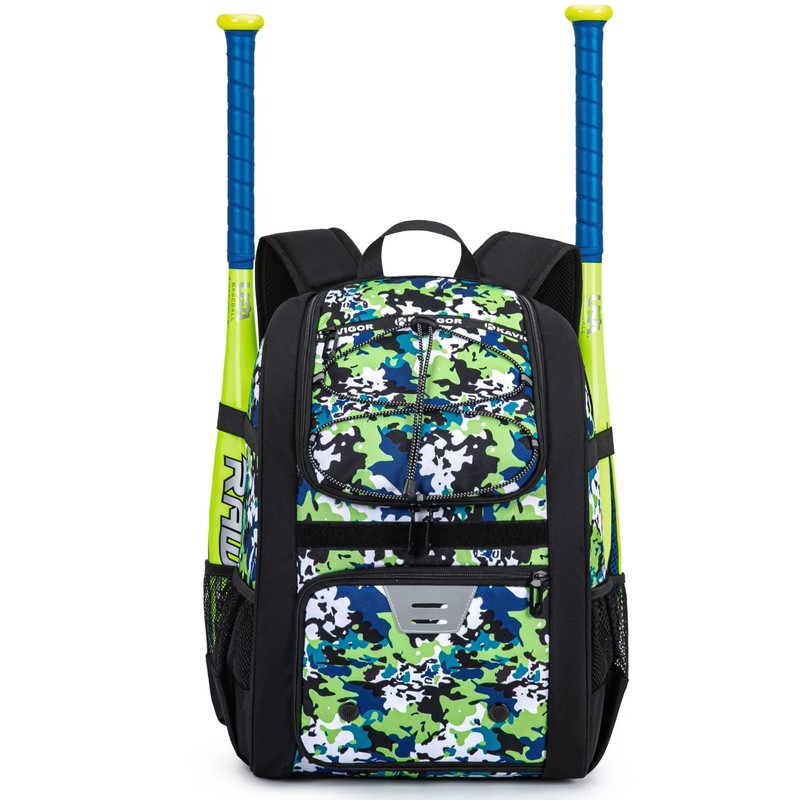 KAVIGOR Youth Baseball Bag, Softball Bag for Girls & Boys,