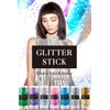 Silver Body Glitter Stick,Holographic Sequins Paint Sparkling Face Glitter for