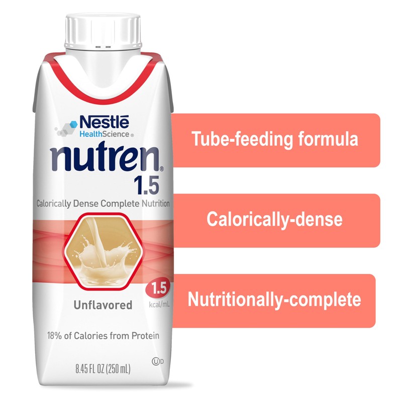 Nestle Nutren 1.5 Tube Feeding Formula Unflavored 250 mL Carton