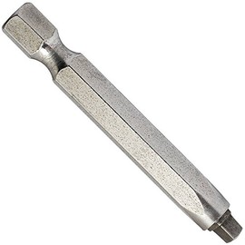 Square Drive Bits - 6” Long Impact Driver Bit Set w/Hardened Steel Tip & 1/4" Hex Shank To Reduce Stripouts & Increase Torque - Ideal Drilling Accessories for Home Improvement Tasks