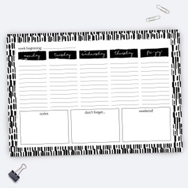 A4 Desk Planner, 53 Thick Pages, Undated, Weekday Planner, Organiser, to Do List, Notepad for School, Home, Work, Office, Acedemic, Events - Got to Dash (06 0002)