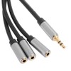 Stereo 3 in 1 Audio Splitter Cable, 3.5mm 1 Male