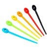 ToolTreaux 24pc Reusable Kitchen Food Grade Silicone Zip Ties, Multicolored
