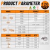Dazakoot 120Pcs Hose Pipe Fitting & Hose Barb Fitting Kit,