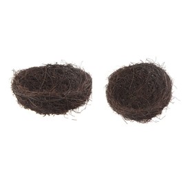 emours Natural Bird Nest Woven Vine Bird Finch House Bedding,2 Pack