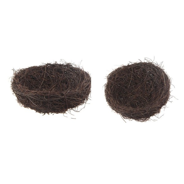 emours Natural Bird Nest Woven Vine Bird Finch House Bedding,2