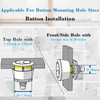 FinFuture 2-Inch Toilet Flush Valve Dual Flush Valve Replacement with