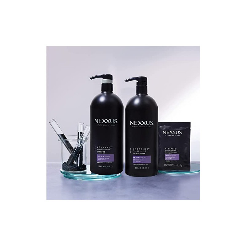 Nexxus Keraphix Champú y acondicionador y 3 máscaras de tratamiento