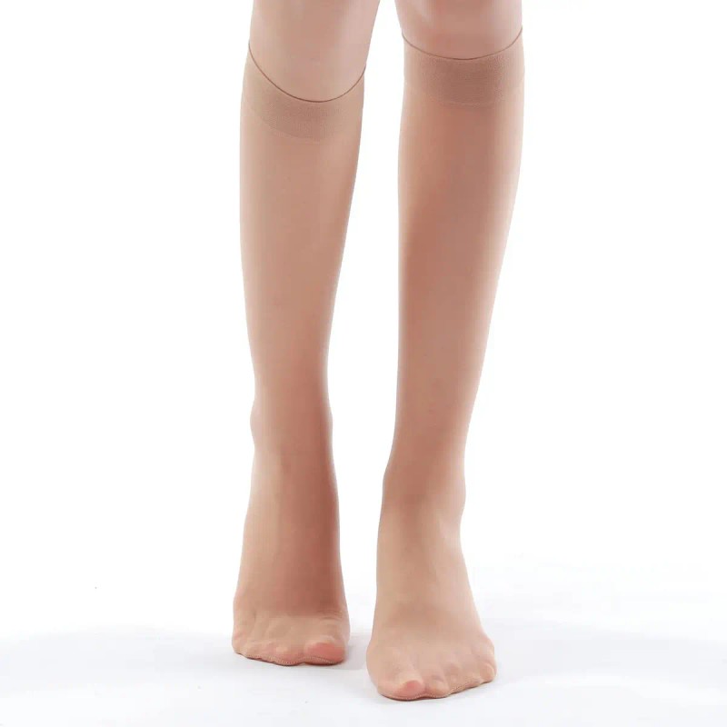 9 Pares De Medias Transparentes Hasta La Rodilla Para