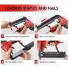 WORKPRO Pneumatic Brad Nailer, 18 GA, 2 in 1 Nail