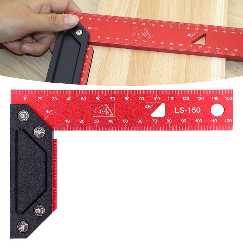 Aluminum Framing Woodworking Squares High Accuracy L Scribing Ruler with