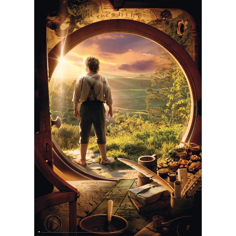 Schmidt Spiele 58552 The Hobbit, Leaving Bag End, 1000-Piece Jigsaw