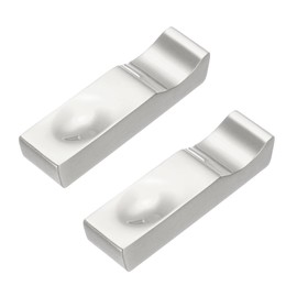 sourcing map 2pcs Chopstick Rest, 304 Stainless Steel Chopsticks Holder 2.7"x0.7"x0.51", Household Tableware Kitchen Tools for Spoon Fork Teaspoon Dining Tool Rest, Silver Tone
