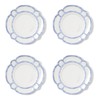 Two's Company French Blue Bamboo Touch Dinner Plates, 11-Inch, Set