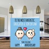 Cute Pearl Anniversary Card for Daughter & Son In Law