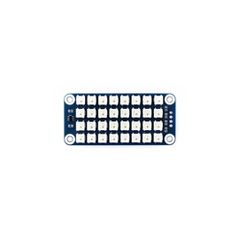 Waveshare RGB LED HAT True Color Onboard 4 × 8 RGB LED Display Colorful Effect Controlled by Only One Signal Pin Supports any revision of Raspberry Pi