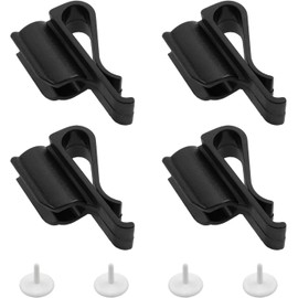 Gryshanyun ​Golf Club Organizer 4-Pack - Golf Bag Putter Clip Clamp Holder for Golf Accessories, Plastic Black Golf Club Bag Clips