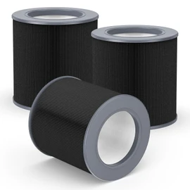 3-pack Air Mini/Mini+ Replacement filter, Compatible with Molekule Air Mini & Air Mini+ Air Purifiers, Pre Filter+True H13 HEPA+Activated Caebon Filter 3 Stages High-Efficiency Filtration