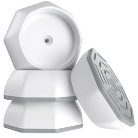 ICERO Baby Gate Wall Protector - Protect Walls & Doorways from Pet & Dog Gates - Pressure Mounted Gates Work on Stairs - Gates Wall Cups - 8 Pack - White