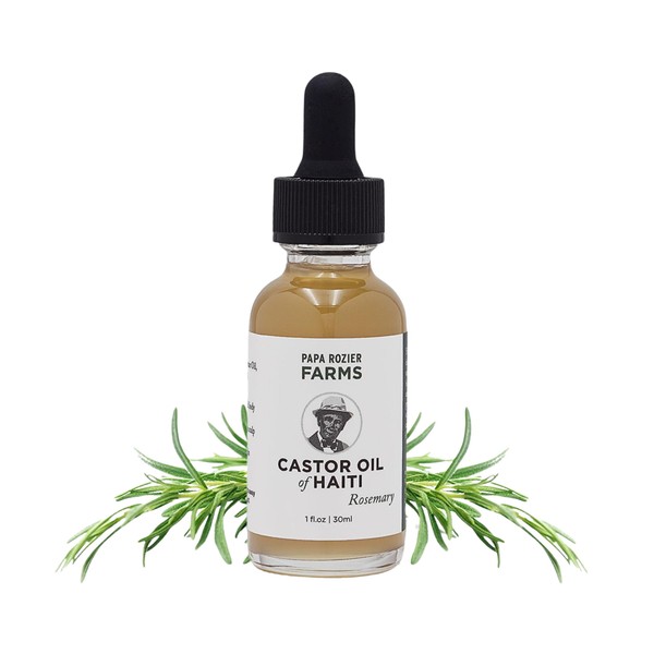 Papa Rozier Farms Rosemary Pure Organic Castor Oil of Haiti