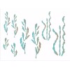 Stencils-by-Joanie Joanie Stencil Ribbon Seaweed Nautical Ocean Floor Marine Life