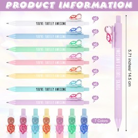 Sayglossy 42 Pcs Graduation Turtle Gifts Resin Turtle Ballpoint Pens Glowing in The Dark Inspirational Thank You Pens Appreciation Gifts Bulk for Employee Coworkers Staff Team Nurse (Turtle)