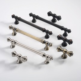 Asidrama 6 Pack 5 Inch(128mm) Oil-Rubbed Bronze Kitchen Cabinet Handles, Cabinet Pulls Kitchen Cabinet Hardware for Cupboard Drawer Handles Dresser Pulls