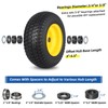 GICOOL 16x6.50-8 Tubeless Tire and Wheel, 16x6.5-8 Lawn Mower Tires,