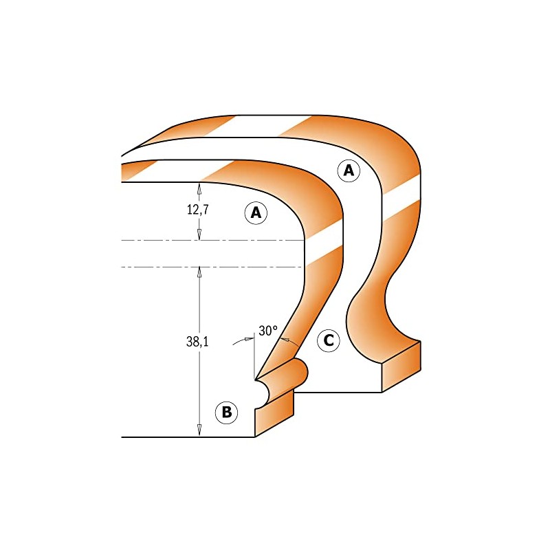 CMT Orange Tools 956.601.11 – Strawberry For Handrails with rodam.