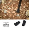 Walking Stick Tips Rubber 4 Pack Trekking Pole Tips Replacement