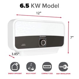 Ariston Aures Slim Multi 6.5kW 240-Volt 1.26 GPM Point of Use Electric Tankless Water Heater