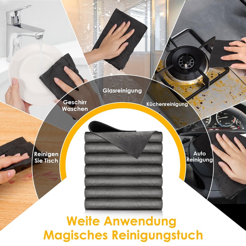 VEVOQIM Thickened Magic Cleaning Cloth Reusable Microfibre Magic Cleaning Cloth