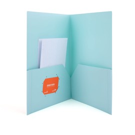 Mintra Office Poly Pocket Folders (Pastel, 8pk)