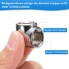 sourcing map 2pcs 90 Degree Elbow Water Cooling Adapter G1/4"