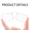DXYXYO Mini Armless Reading Glasses for Women Men, 2 Pack