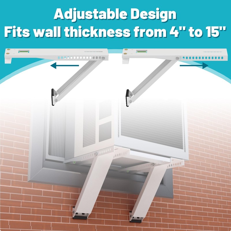 Chiligent Window Air Conditioner Bracket, Support Up to 200 lbs