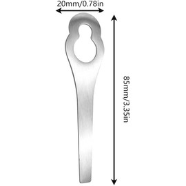 4 Pack Lawn Mower Metal Blades Stainless Steel Trimmer Head Parts Replacement Blades Cordless for Lawn Mowers Clearing Grass Polycut Trimmer Head Replacement Weds Eater Replacement Blades