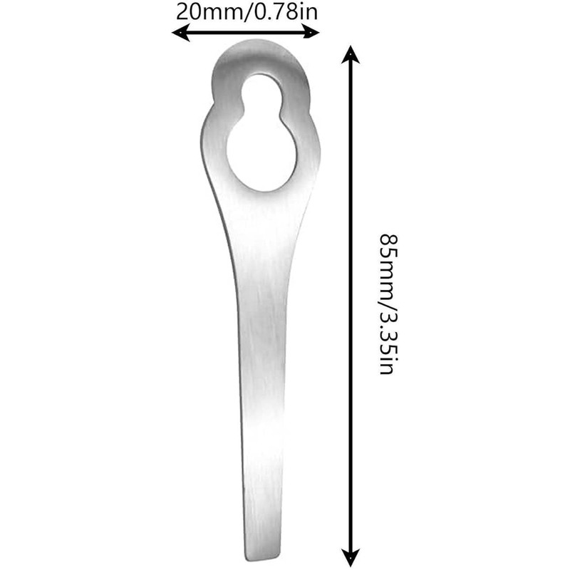 4 Pack Lawn Mower Metal Blades Stainless Steel Trimmer Head