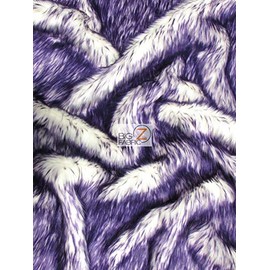 Candy Shag Faux Fur Fabric Sold by The Yard DIY Coats Costumes Scarfs Rugs Accessories Fashion (Purple)