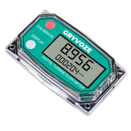 GRYVOZE Digital Turbine Fuel Flow Meter Universal Replacement Panel, Suitable for Repair Parts of All Sizes of The Basic and Aluminum Alloy Models of The Flowmeter, Supports Power-Saving Mode