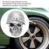 4PCS Tire Valve Caps Skull Style Anti Oxidization Universal for