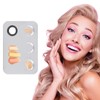 Paleta de acero inoxidable para mezclar cosméticos con espátula –