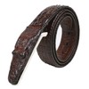 LX-SUNCX Men Belts Alligator Belt Cowhide Crocodile Print Belt Buckle