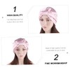 Outanaya 1pc Satin Sleep Bonnet Double Elastic Turban for Hair