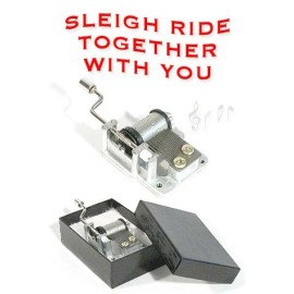 PopTopToys Sleigh Ride Music Box Hurdy Gurdy