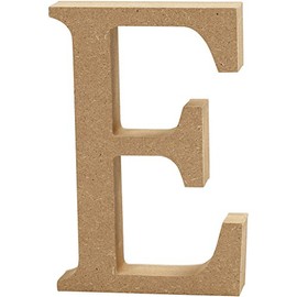 Create Crafts 56314 Wooden Letter, Brown, One Size