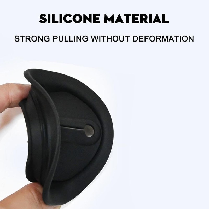 4 Pcs Car Silicone Door Latch Protective Covers, Universal Fit,